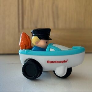 Little Wheelies Blue and White Toy Boat